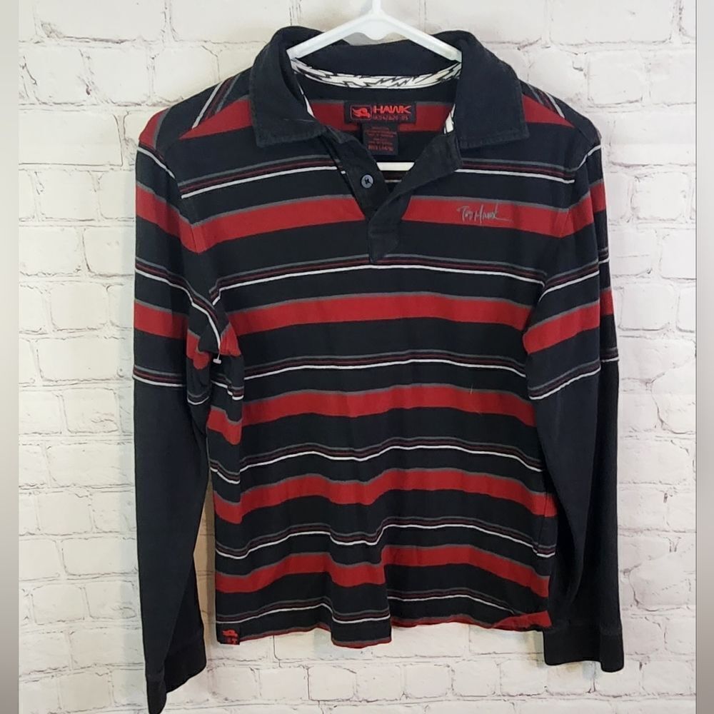 Boy's Tony Hawk button-up longsleeve shirt, size L(14/16)